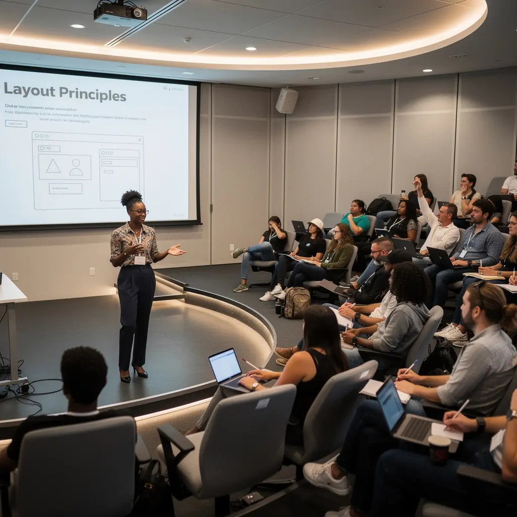 Презентация слайдов, на которых показаны успешные примеры визуального дизайна.